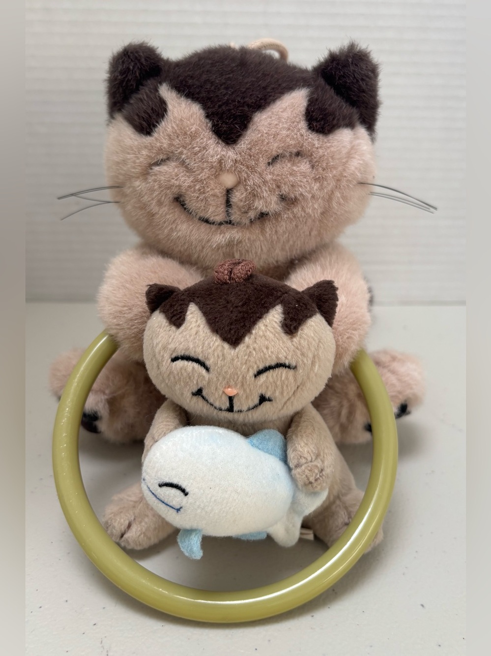 Vintage 90’s Sekiguchi Jacob Cat Plush Set 2 Pc 7” & 4” Japan Sven Hartman